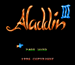 Aladdin III Title Screen